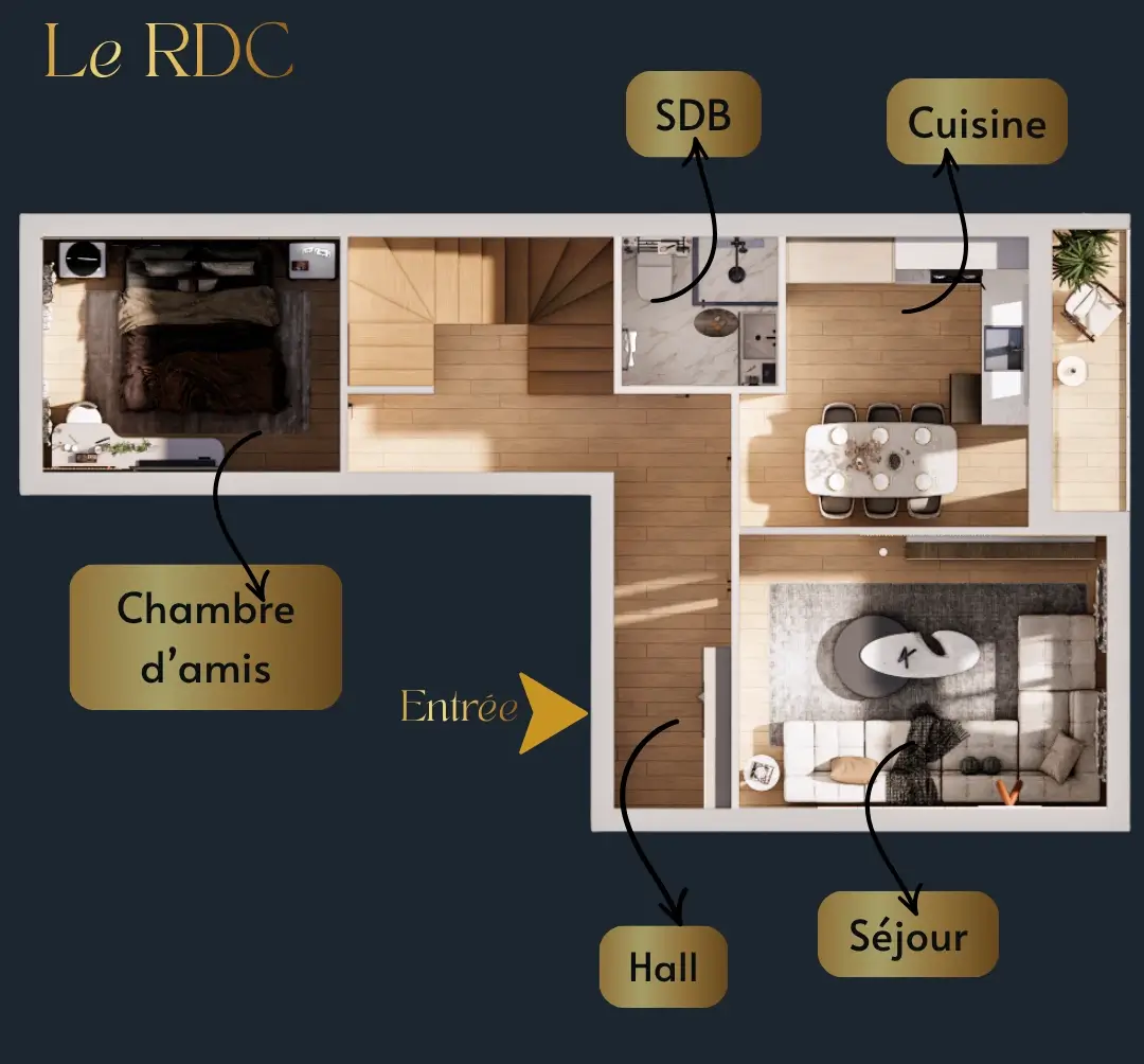 Plan Duplex F4 (RDC)
